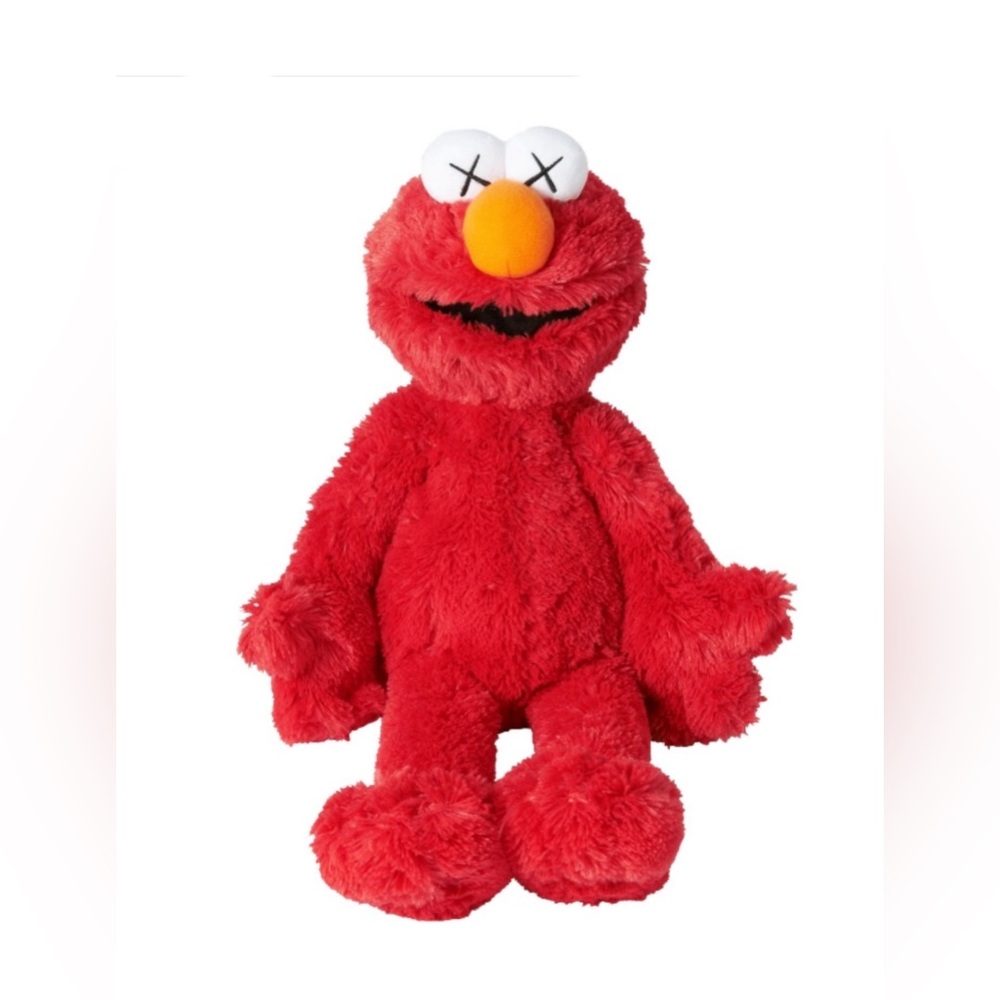 KAWS Uniqlo Sesame Street ELMO Plush Doll Red